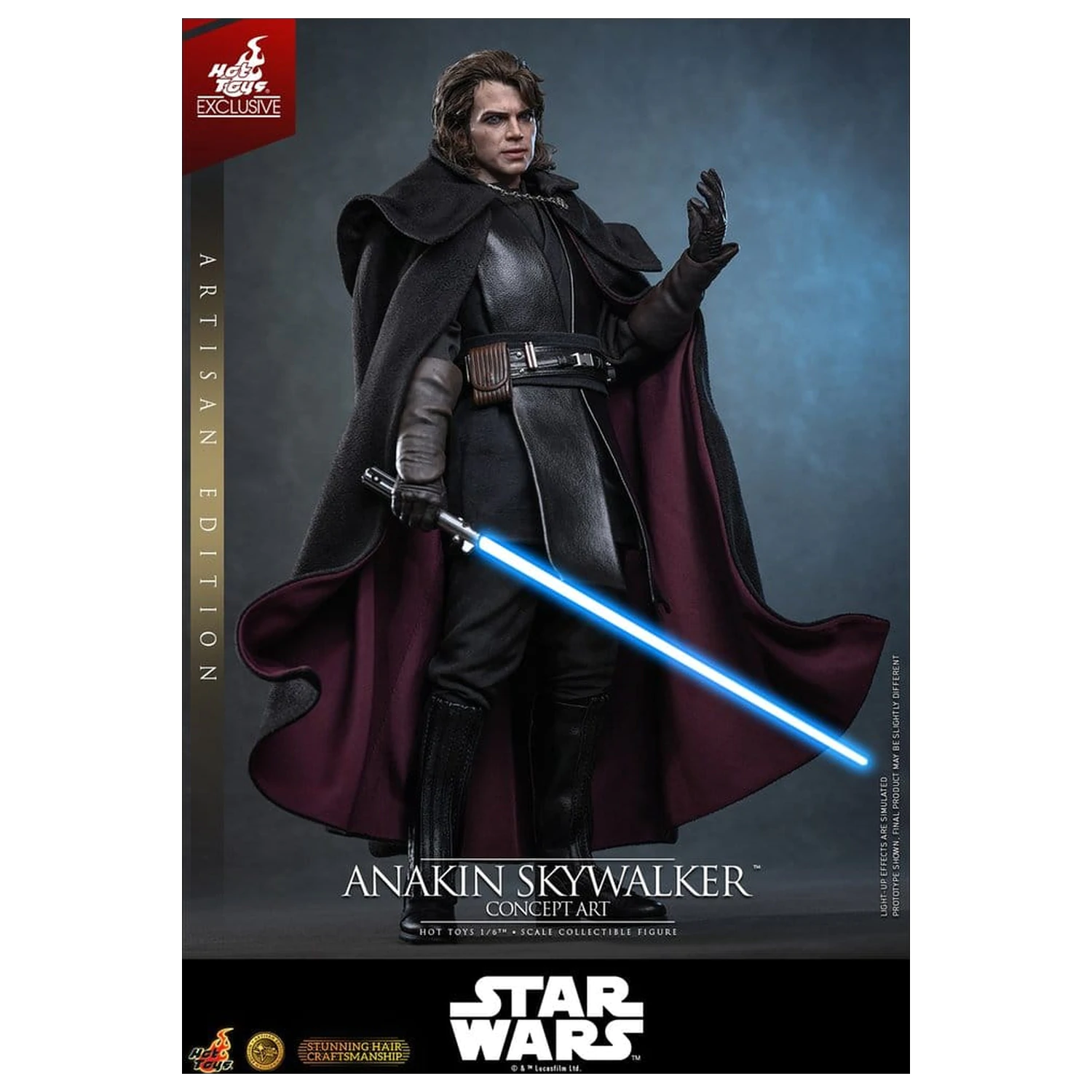 Star Wars Episode III: Revenge Of The Sith Movie Masterpiece akční figurka 1/6 Anakin Skywalker (Concept Art Version) (Artisan Edition) Hot Toys Exclusive 31 cm fotografii produktu