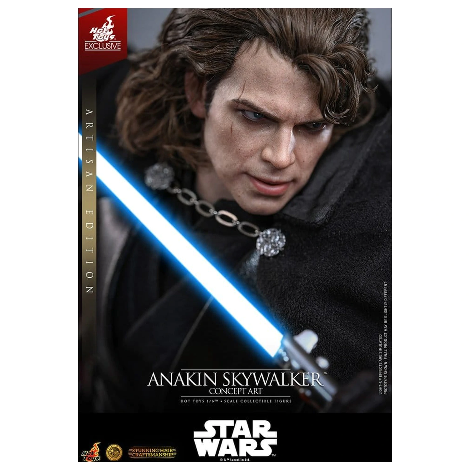 Star Wars Episode III: Revenge Of The Sith Movie Masterpiece akční figurka 1/6 Anakin Skywalker (Concept Art Version) (Artisan Edition) Hot Toys Exclusive 31 cm fotografii produktu