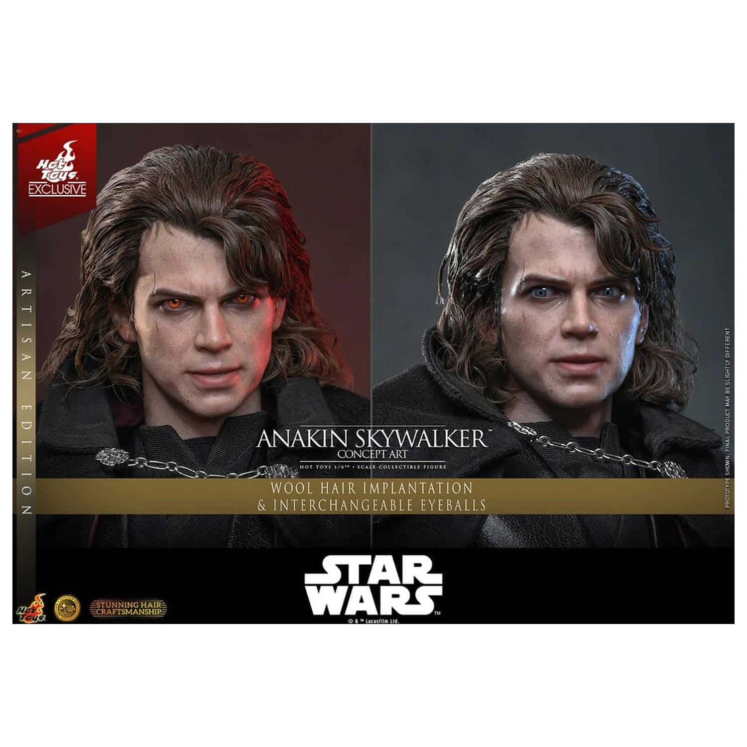 Star Wars Episode III: Revenge Of The Sith Movie Masterpiece akční figurka 1/6 Anakin Skywalker (Concept Art Version) (Artisan Edition) Hot Toys Exclusive 31 cm fotografii produktu