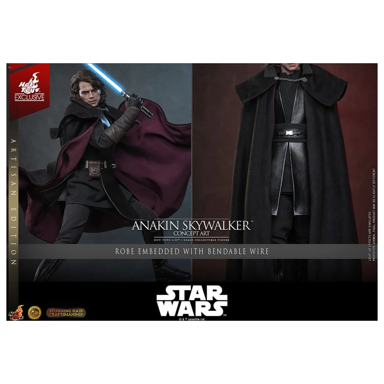 Star Wars Episode III: Revenge Of The Sith Movie Masterpiece akční figurka 1/6 Anakin Skywalker (Concept Art Version) (Artisan Edition) Hot Toys Exclusive 31 cm fotografii produktu