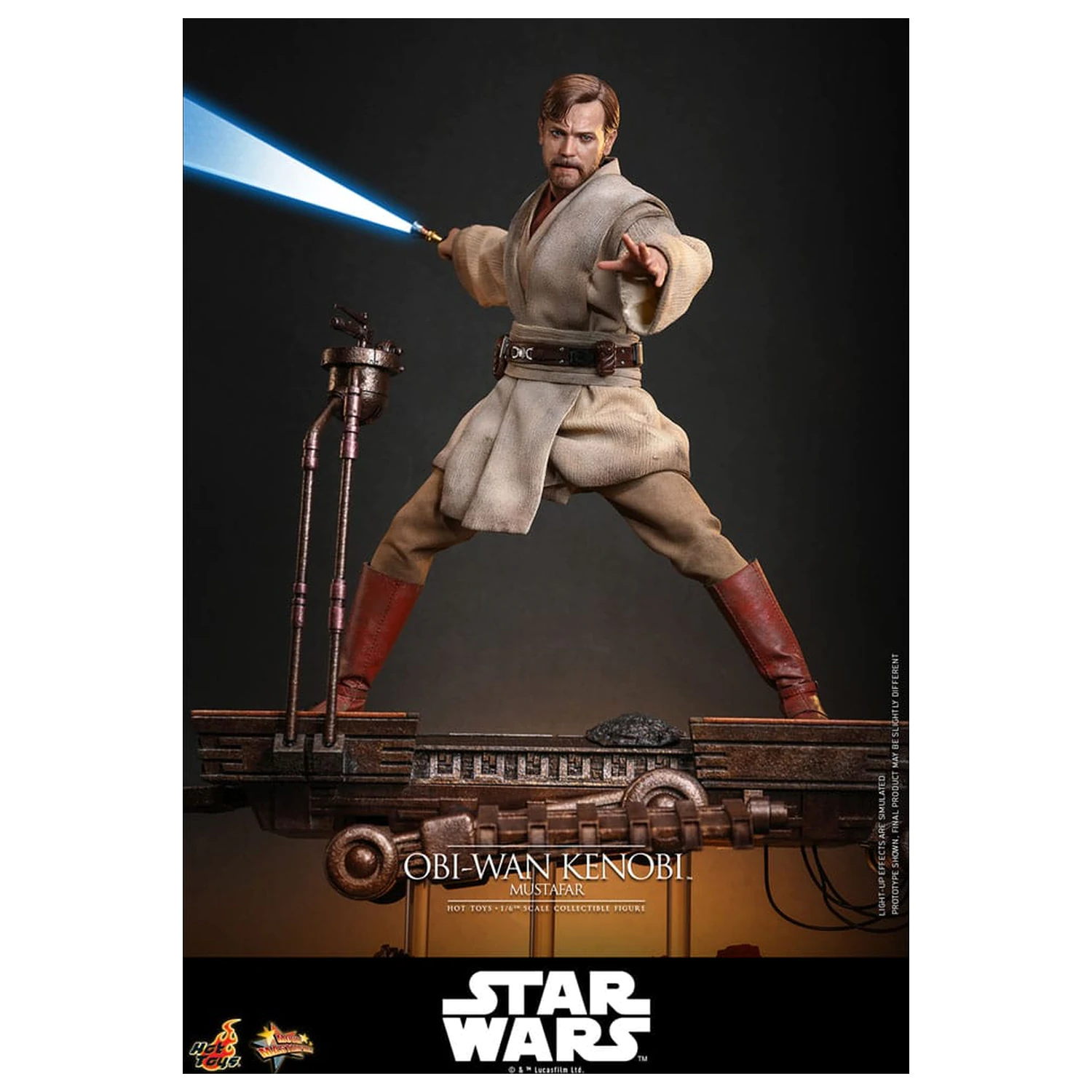 Star Wars: Episode III - Revenge of the Sith Movie Masterpiece akční figurka 1/6 Obi-Wan Kenobi (Mustafar) 31 cm fotografii produktu