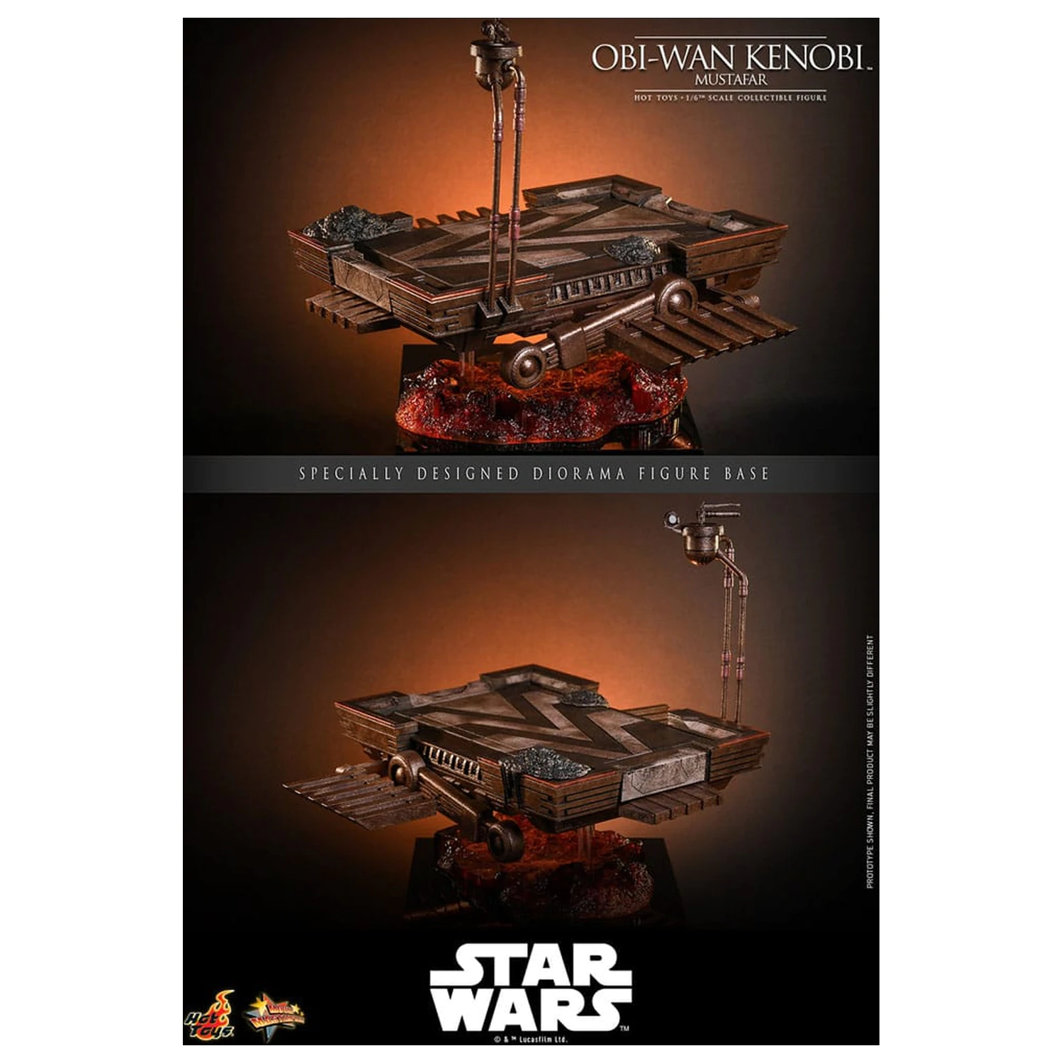 Star Wars: Episode III - Revenge of the Sith Movie Masterpiece akční figurka 1/6 Obi-Wan Kenobi (Mustafar) 31 cm fotografii produktu