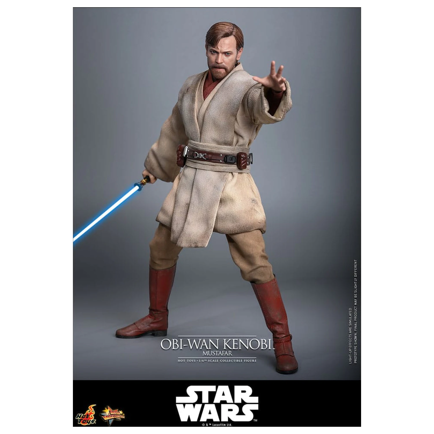 Star Wars: Episode III - Revenge of the Sith Movie Masterpiece akční figurka 1/6 Obi-Wan Kenobi (Mustafar) 31 cm fotografii produktu
