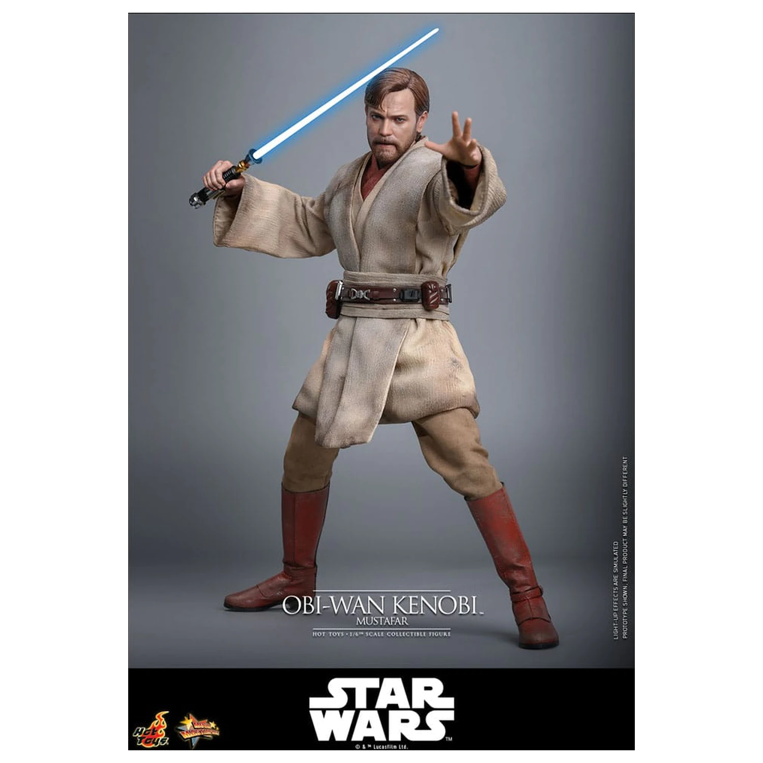 Star Wars: Episode III - Revenge of the Sith Movie Masterpiece akční figurka 1/6 Obi-Wan Kenobi (Mustafar) 31 cm fotografii produktu