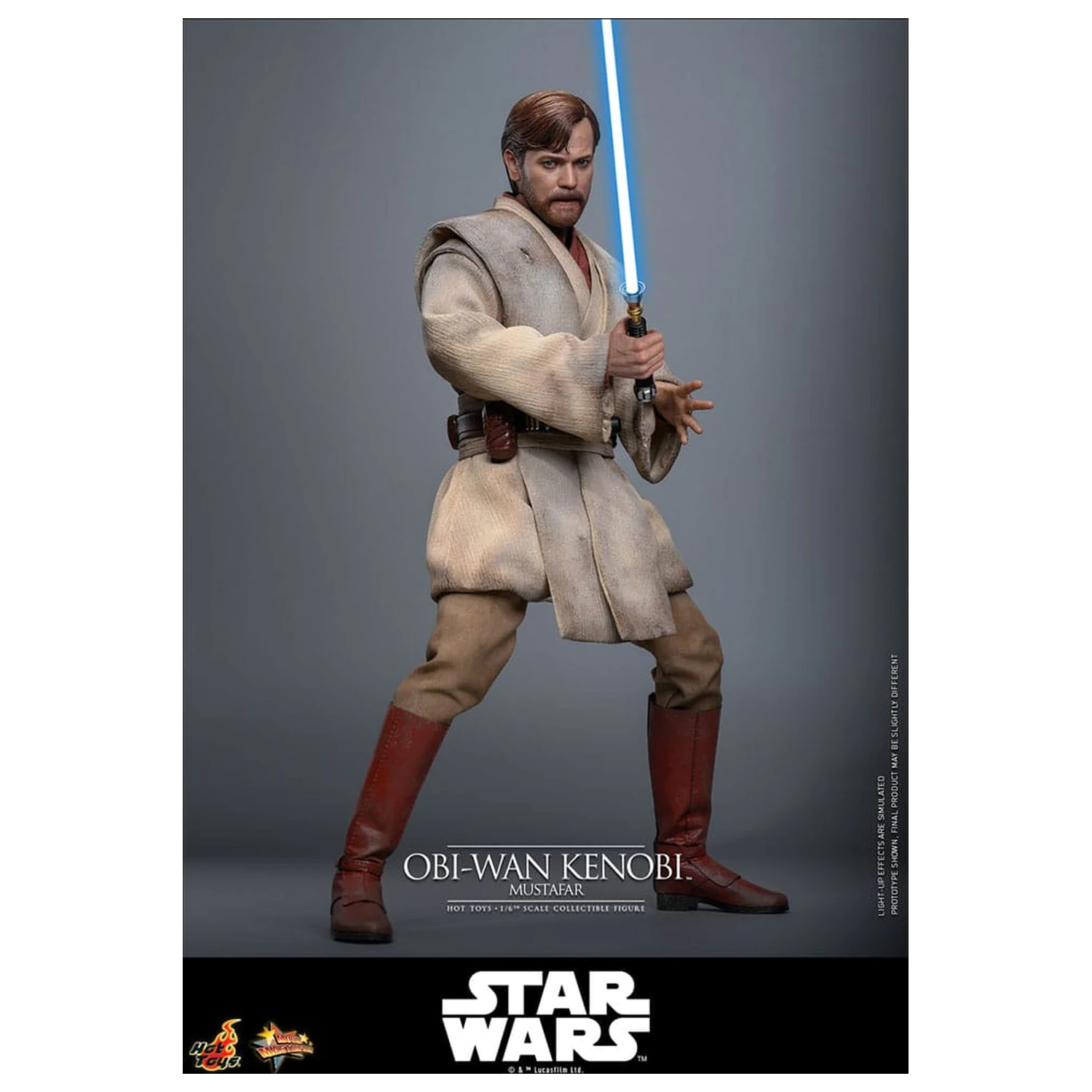 Star Wars: Episode III - Revenge of the Sith Movie Masterpiece akční figurka 1/6 Obi-Wan Kenobi (Mustafar) 31 cm fotografii produktu