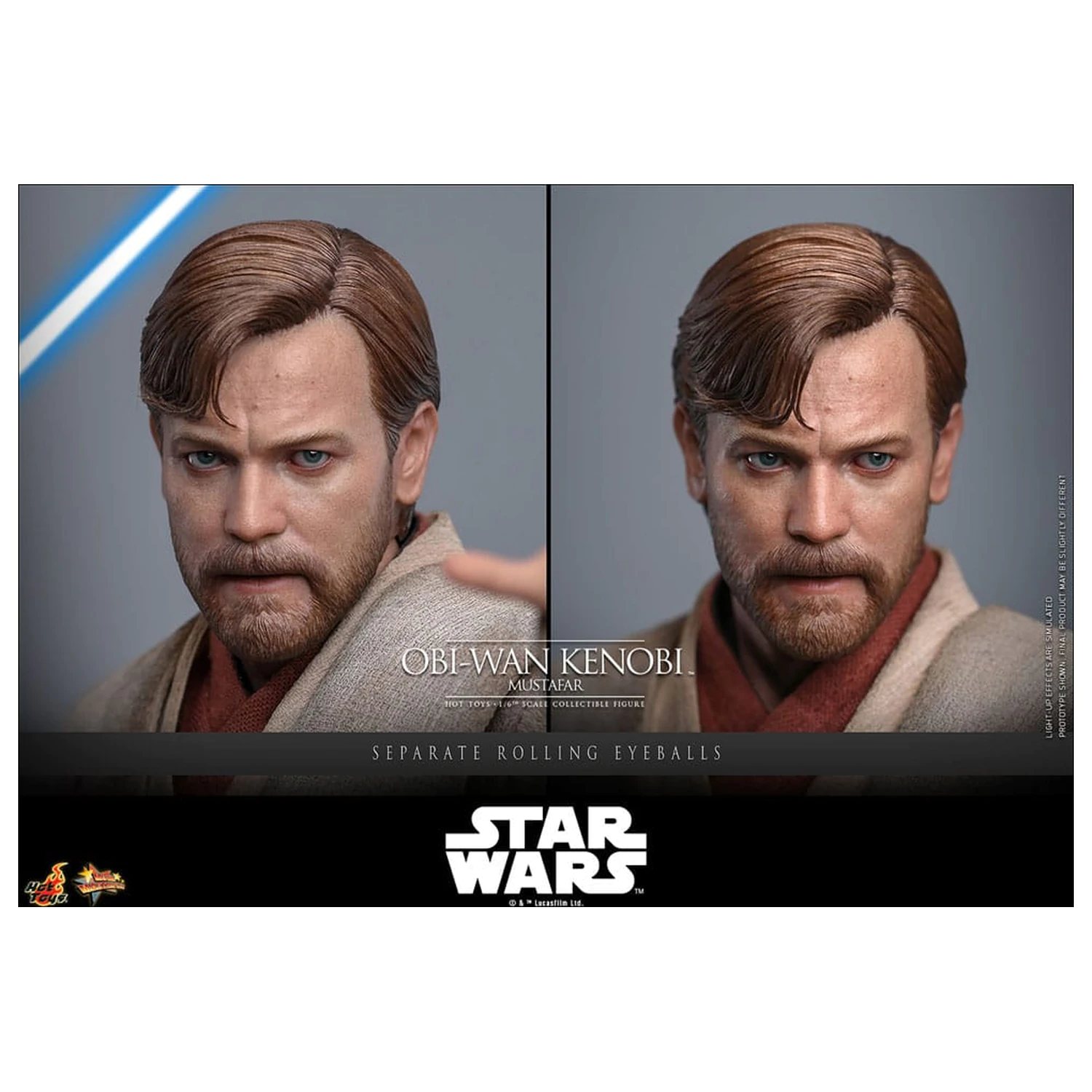 Star Wars: Episode III - Revenge of the Sith Movie Masterpiece akční figurka 1/6 Obi-Wan Kenobi (Mustafar) 31 cm fotografii produktu