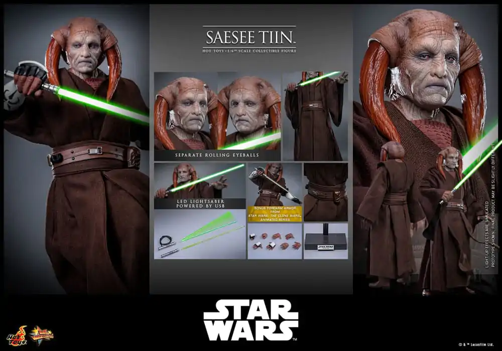 Star Wars: Episode III - Revenge of the Sith Movie Masterpiece akční figurka 1/6 Saesee Tiin 31 cm fotografii produktu