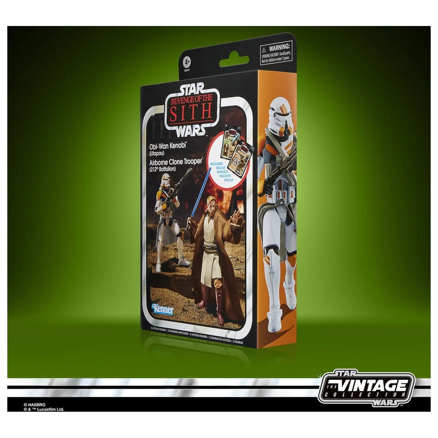 Star Wars Episode III Vintage Collection sada 2 akčních figurek Obi-Wan Kenobi & Airborne Clone Trooper 10 cm fotografii produktu