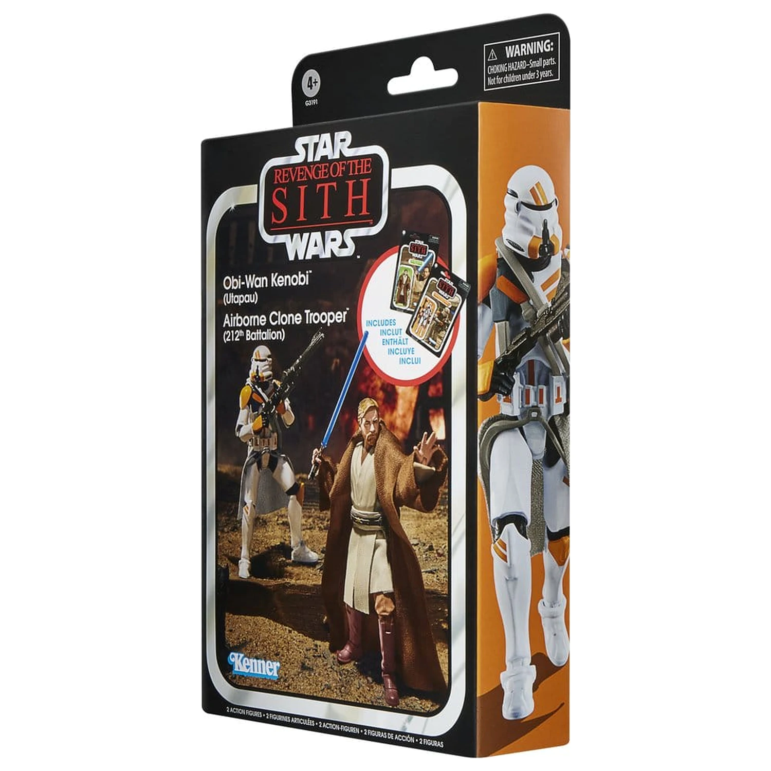 Star Wars Episode III Vintage Collection sada 2 akčních figurek Obi-Wan Kenobi & Airborne Clone Trooper 10 cm fotografii produktu