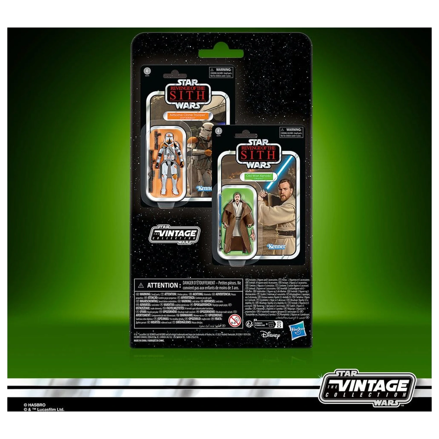 Star Wars Episode III Vintage Collection sada 2 akčních figurek Obi-Wan Kenobi & Airborne Clone Trooper 10 cm fotografii produktu