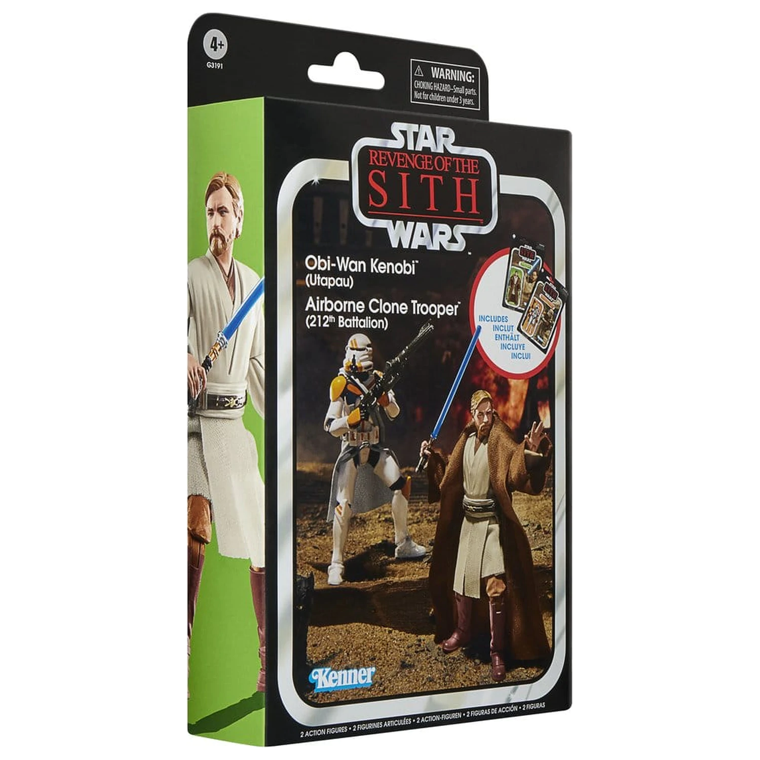 Star Wars Episode III Vintage Collection sada 2 akčních figurek Obi-Wan Kenobi & Airborne Clone Trooper 10 cm fotografii produktu