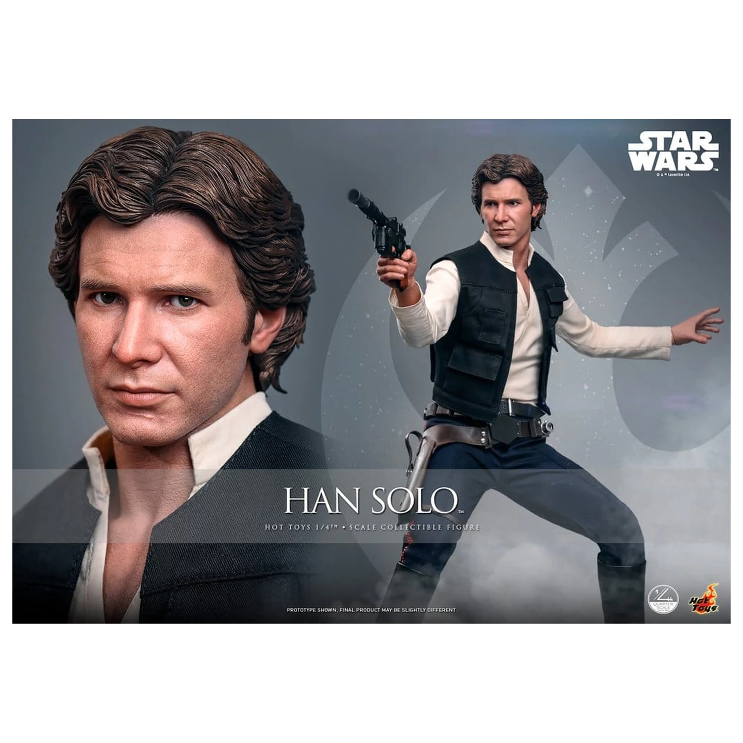 Star Wars Episode IV akční figurka 1/4 Han Solo 46 cm fotografii produktu