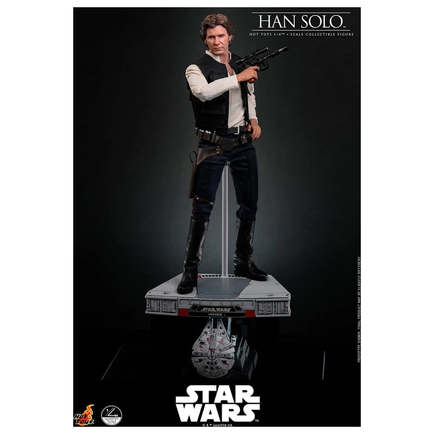 Star Wars Episode IV akční figurka 1/4 Han Solo 46 cm fotografii produktu