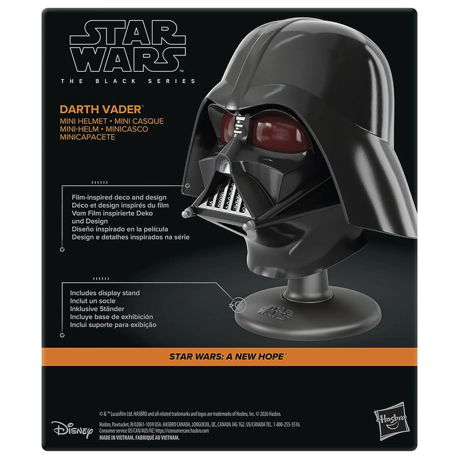 Star Wars Episode IV Black Series Mini helma Darth Vader 15 cm fotografii produktu