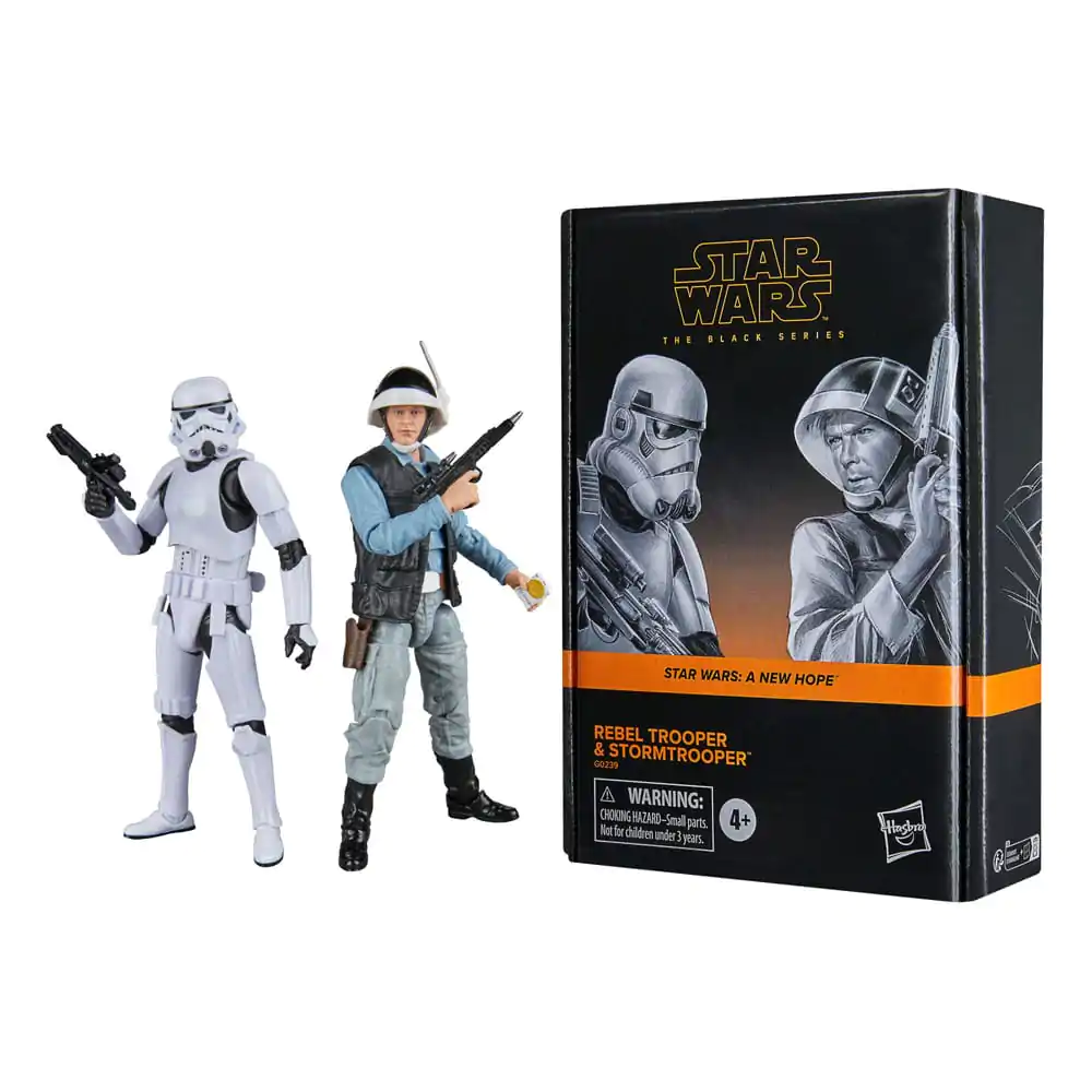 Star Wars Episode IV Black Series Akční figurka 2-Pack Rebel Trooper & Stormtrooper 15 cm fotografii produktu