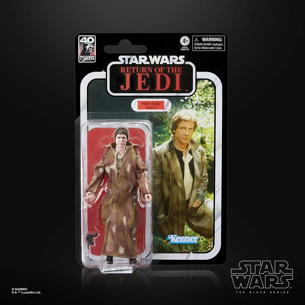 Star Wars Epizoda VI 40. výročí Černá Série Akční Figurka Han Solo (Endor) 15 cm fotografii produktu