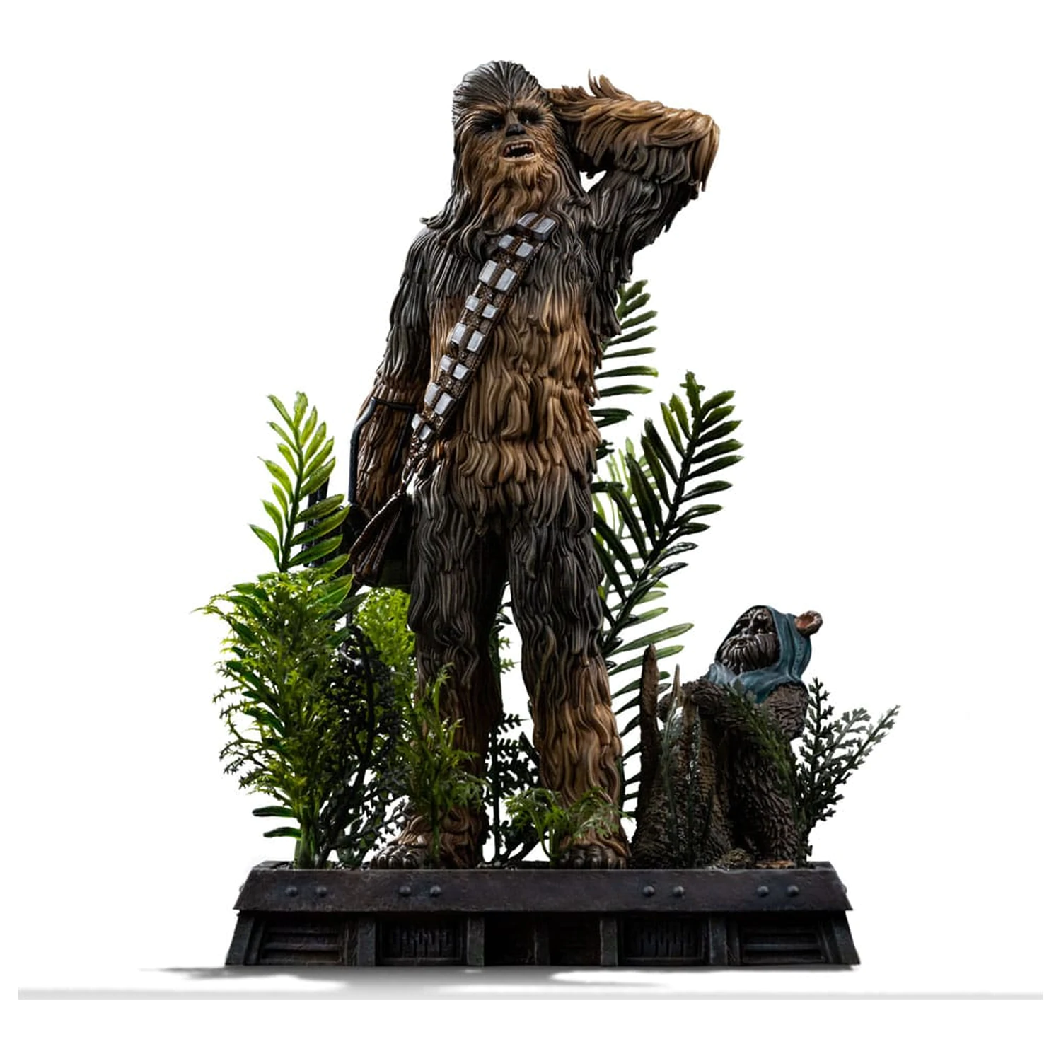 Star Wars Episode VI Umělecká měřítka socha 1/10 Chewbacca a Tokkat 22 cm fotografii produktu