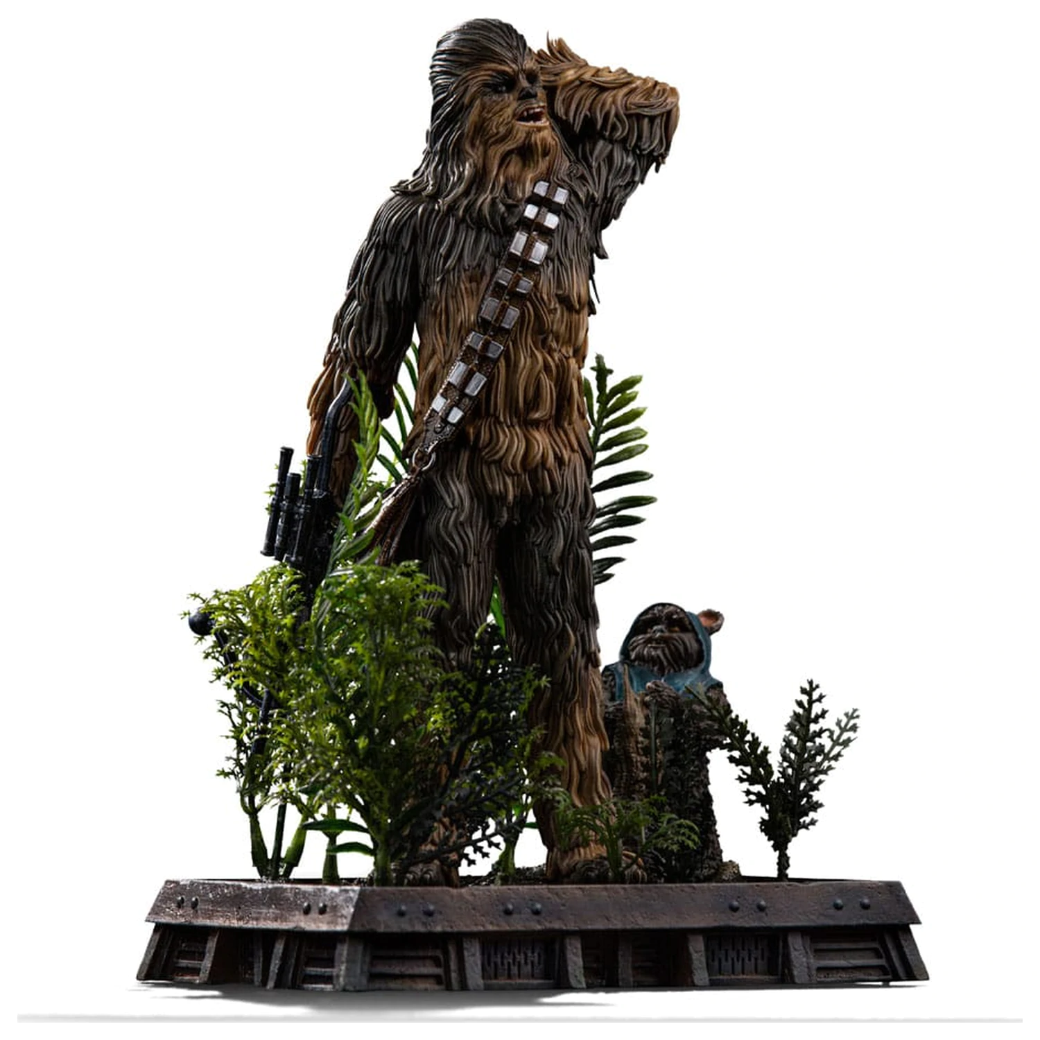 Star Wars Episode VI Umělecká měřítka socha 1/10 Chewbacca a Tokkat 22 cm fotografii produktu