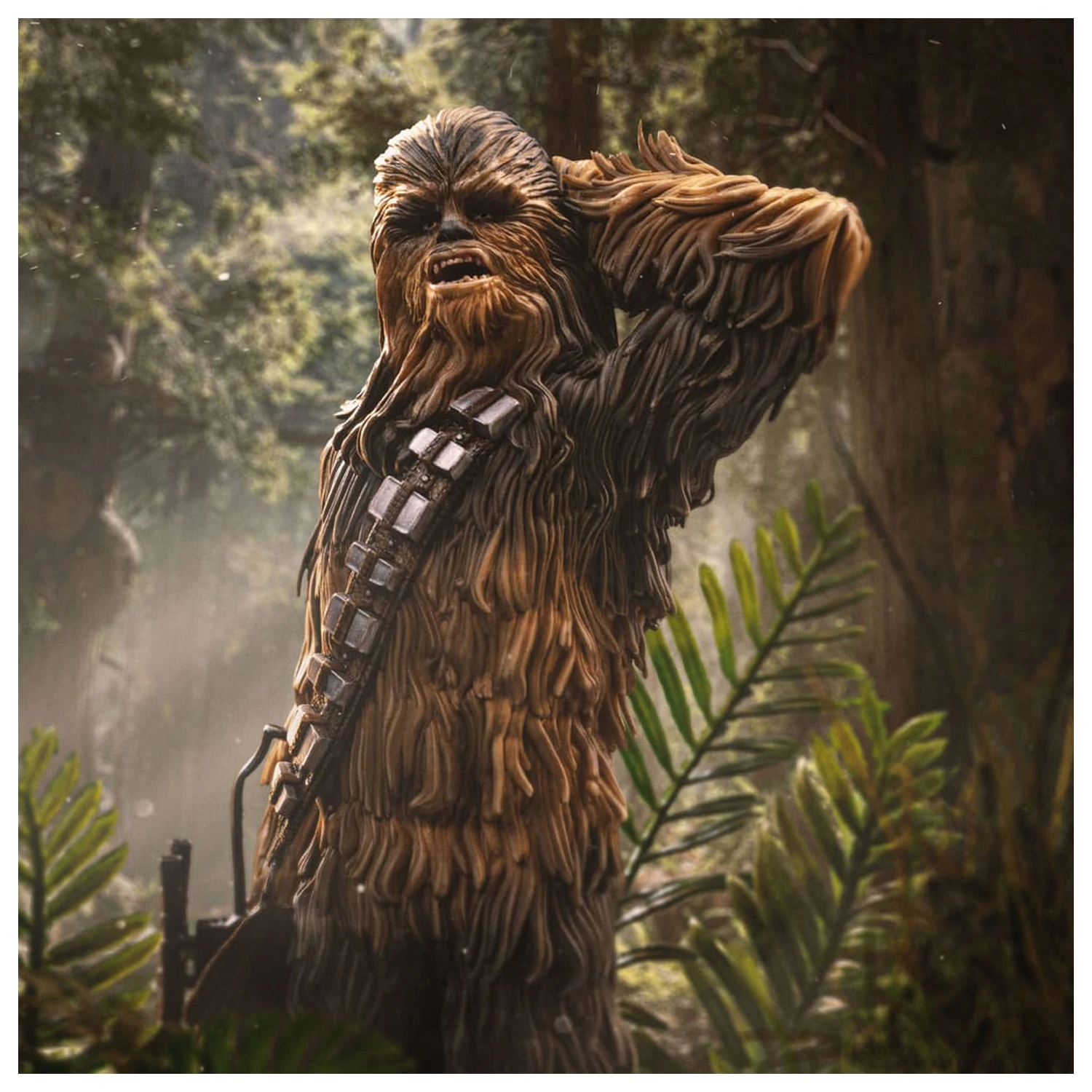 Star Wars Episode VI Umělecká měřítka socha 1/10 Chewbacca a Tokkat 22 cm fotografii produktu