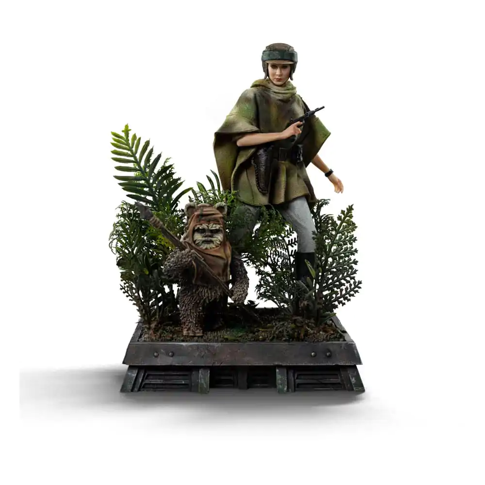 Star Wars Episode VI Umělecká měřítková Socha 1/10 Leia a Wicket 21 cm fotografii produktu