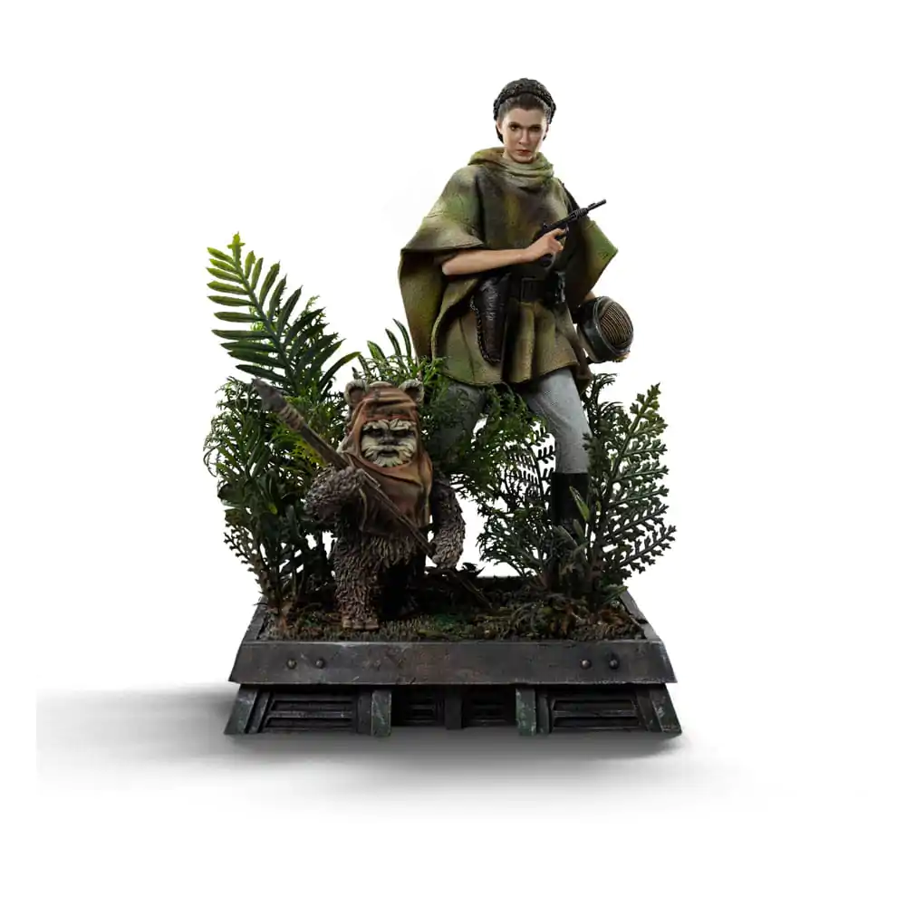 Star Wars Episode VI Umělecká měřítková Socha 1/10 Leia a Wicket 21 cm fotografii produktu