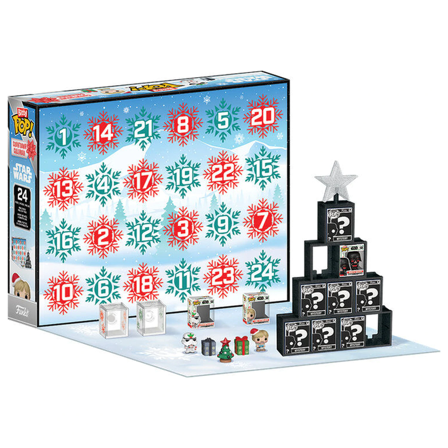 Funko Bitty Pop adventní kalendář Star Wars fotografii produktu