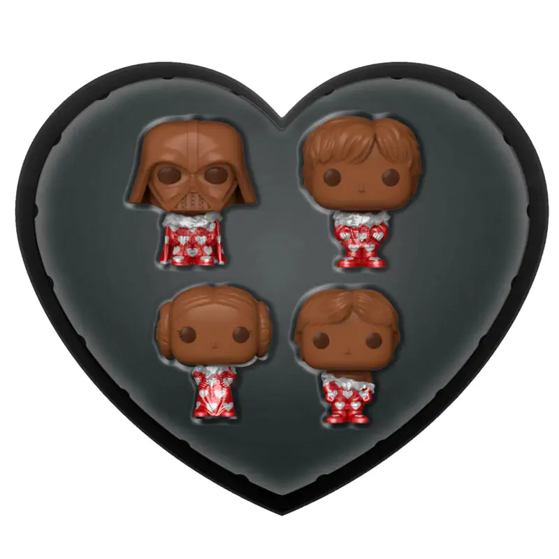 Star Wars Valentines Pocket POP! Vinyl Figurka 4-Pack Choc 4 cm fotografii produktu