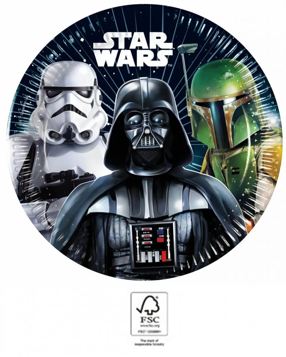 Star Wars Galaxy papírové talíře 8 ks 20 cm FSC fotografii produktu