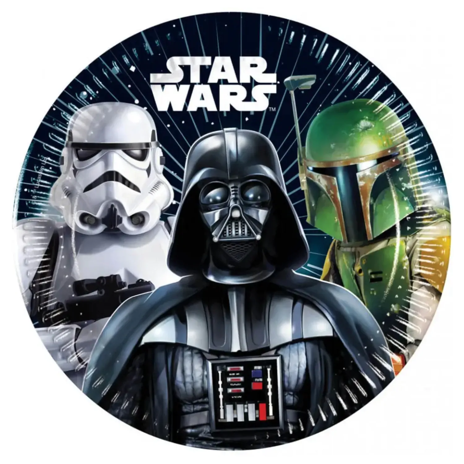 Star Wars Galaxy papírové talíře 8 ks 20 cm FSC fotografii produktu