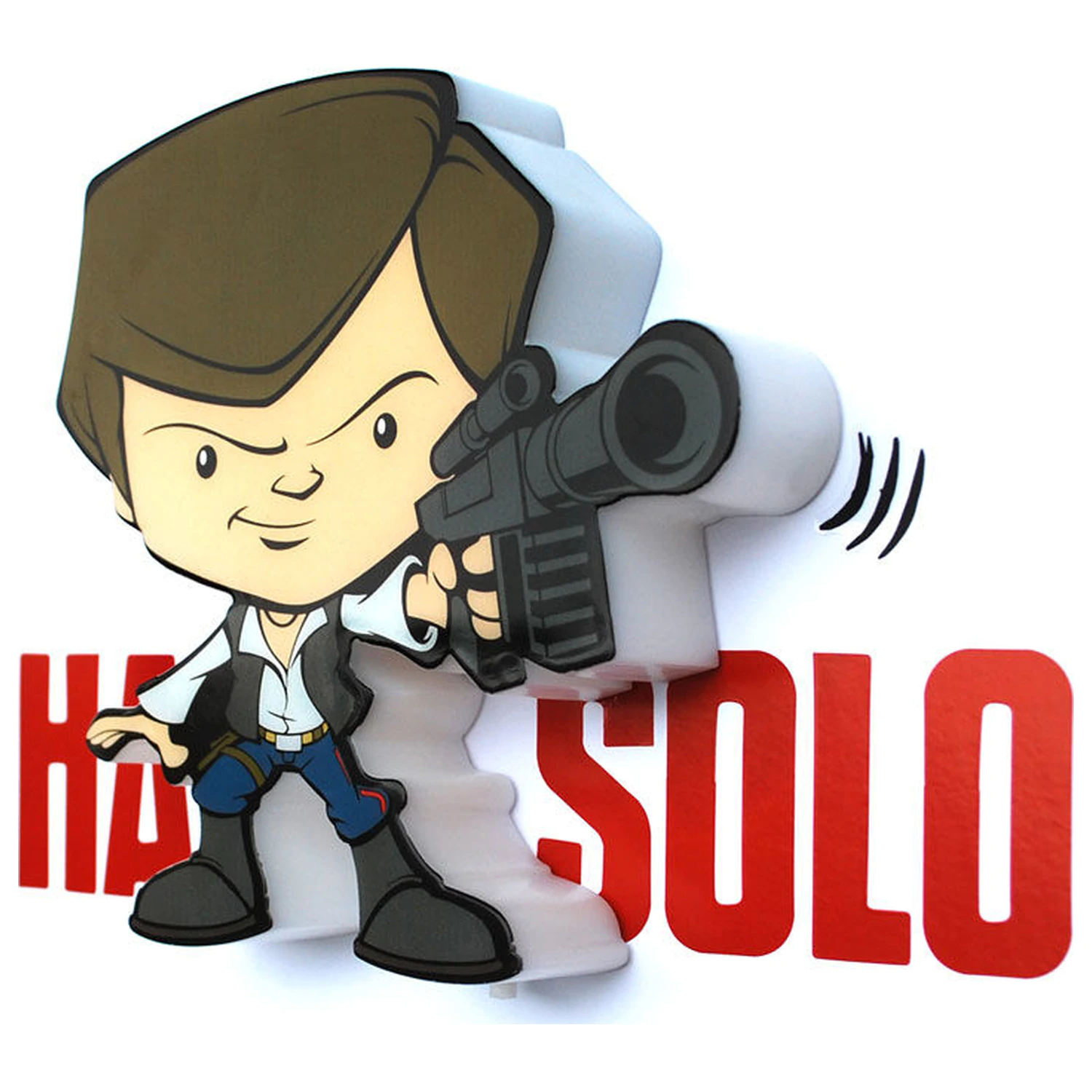 Star Wars Hans Solo 3D Light FX mini lampa fotografii produktu