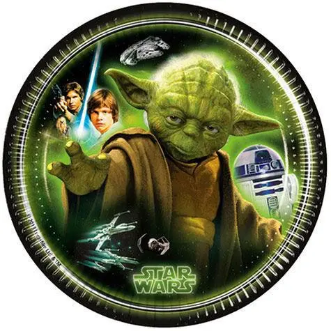 Star Wars Heroes Papírové talířky 8 ks 19,5 cm fotografii produktu