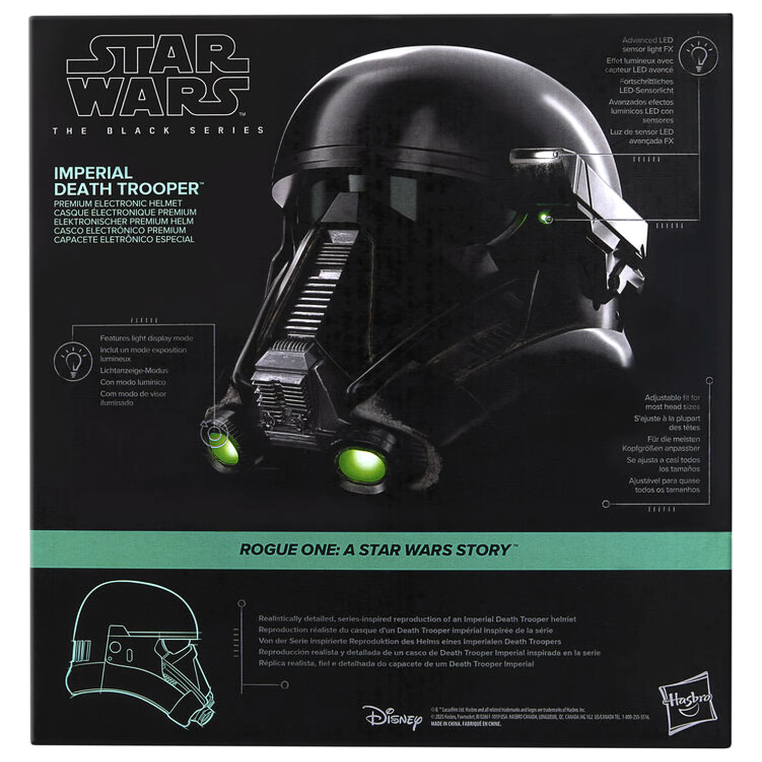 Star Wars Imperial Death Trooper elektronická helma fotografii produktu