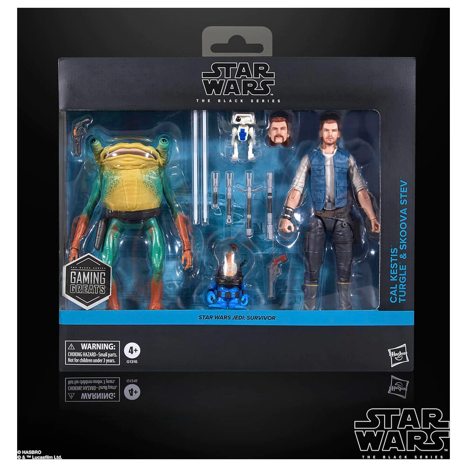 Star Wars Jedi Survivor Cal Kestis Turgle & Skoova Stev blister 2 figurky 15cm fotografii produktu