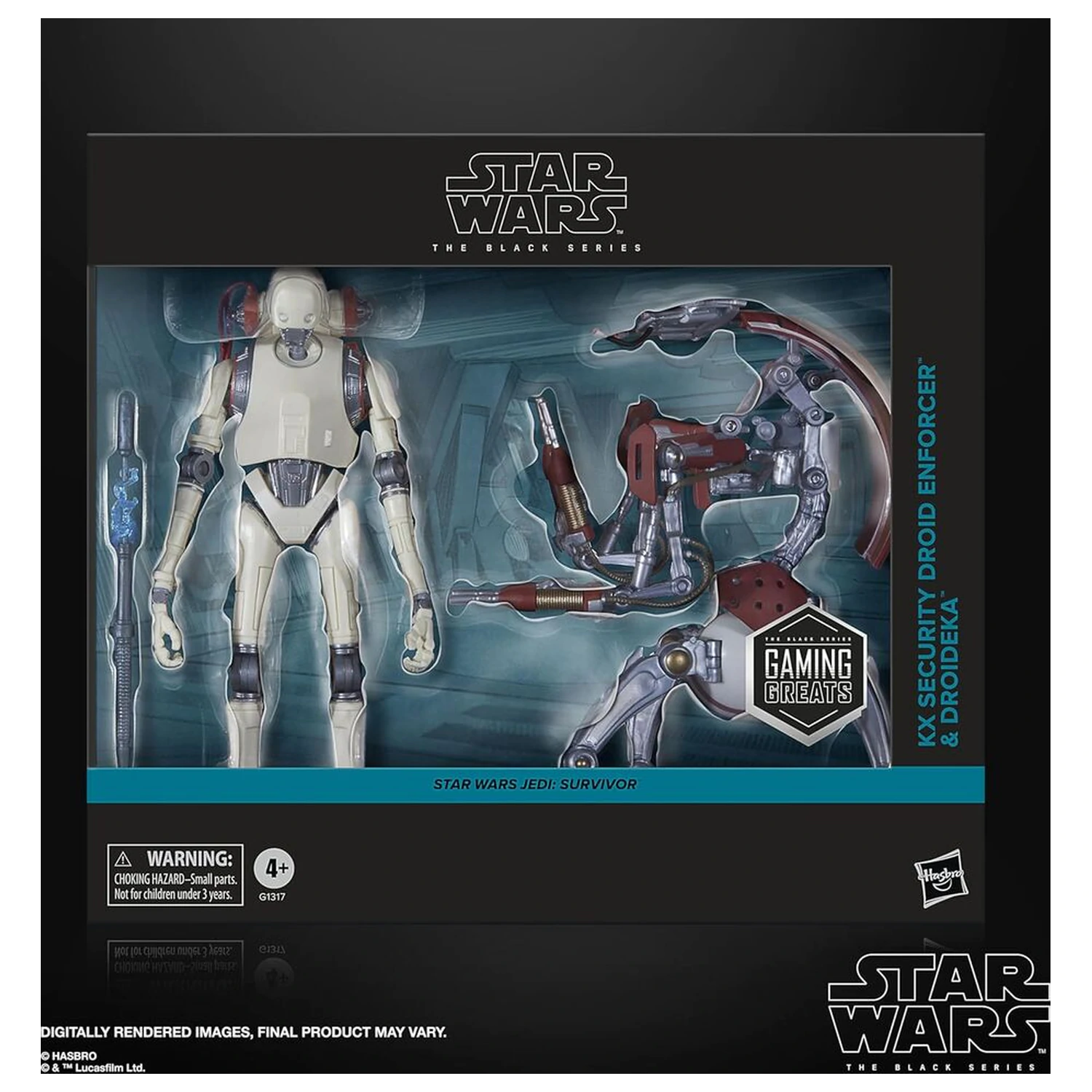 Star Wars Jedi Survivor KX Security Droid Enforcer & Droideka pack 2 figure 15 cm fotografii produktu