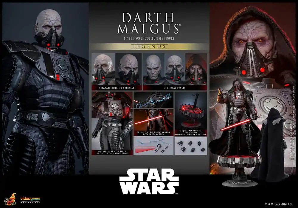 Star Wars Legends Videogame Masterpiece Akční figurka 1/6 Darth Malgus 34 cm fotografii produktu