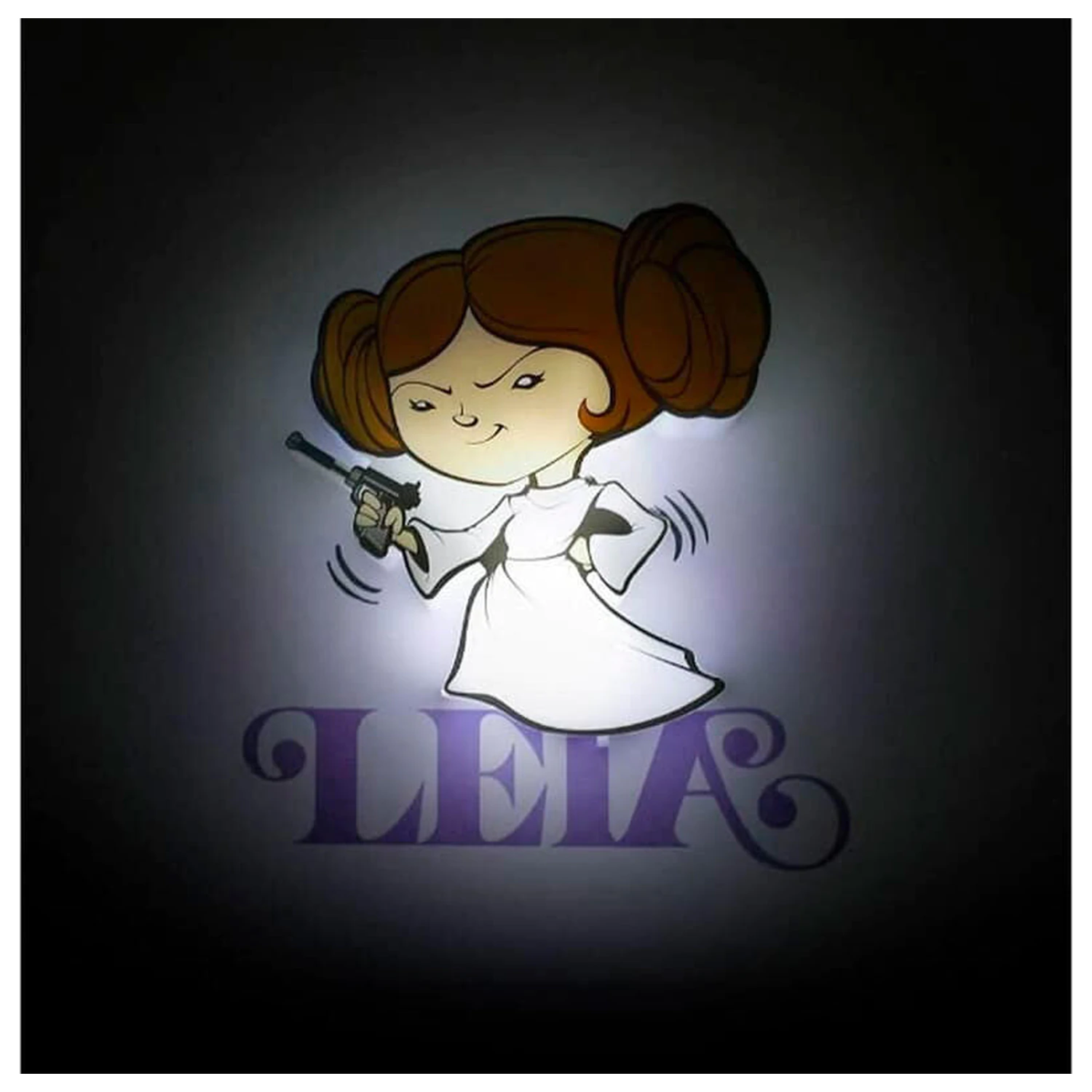 Star Wars Leia 3D Light FX mini lampa fotografii produktu
