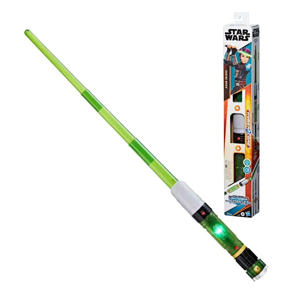 Star Wars Lightsaber Forge Kyber Core Roleplay replika elektronického světelného meče Sabine Wren fotografii produktu