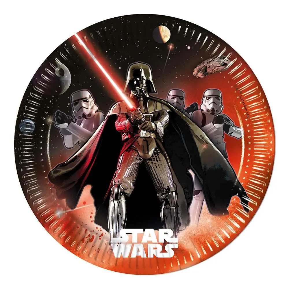 Star Wars Lightsaber papírové talíře 8 kusů 23 cm fotografii produktu