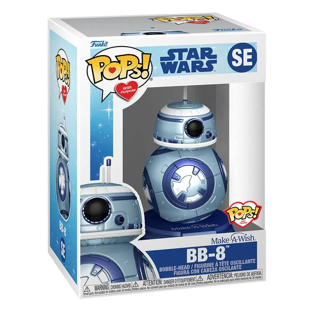 Star Wars Make a Wish 2022 POP! Star Wars vinylová figurka BB-8 (Metallic) 9 cm fotografii produktu