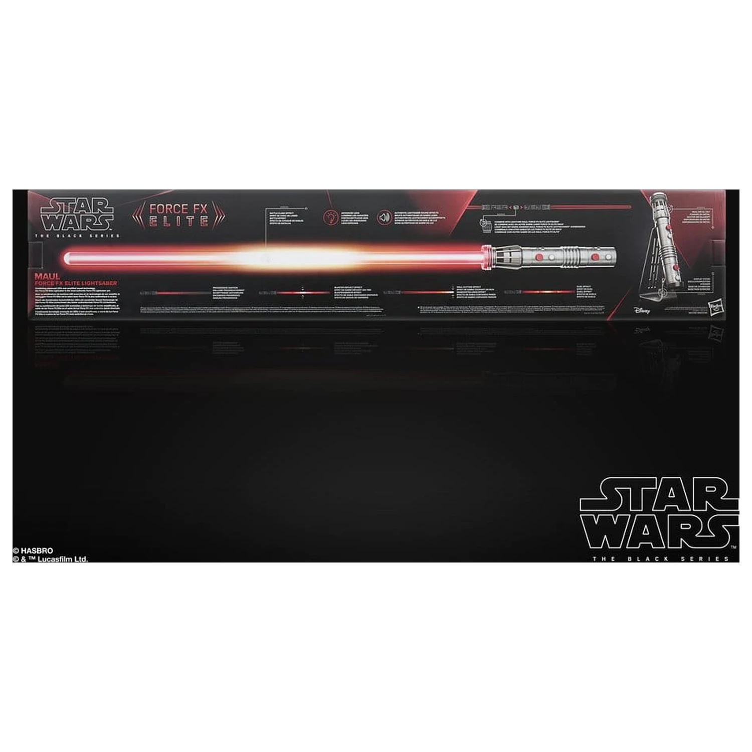 Star Wars: Maul - Shadow Lord Black Series replika Force FX Elite světelný meč Maul fotografii produktu