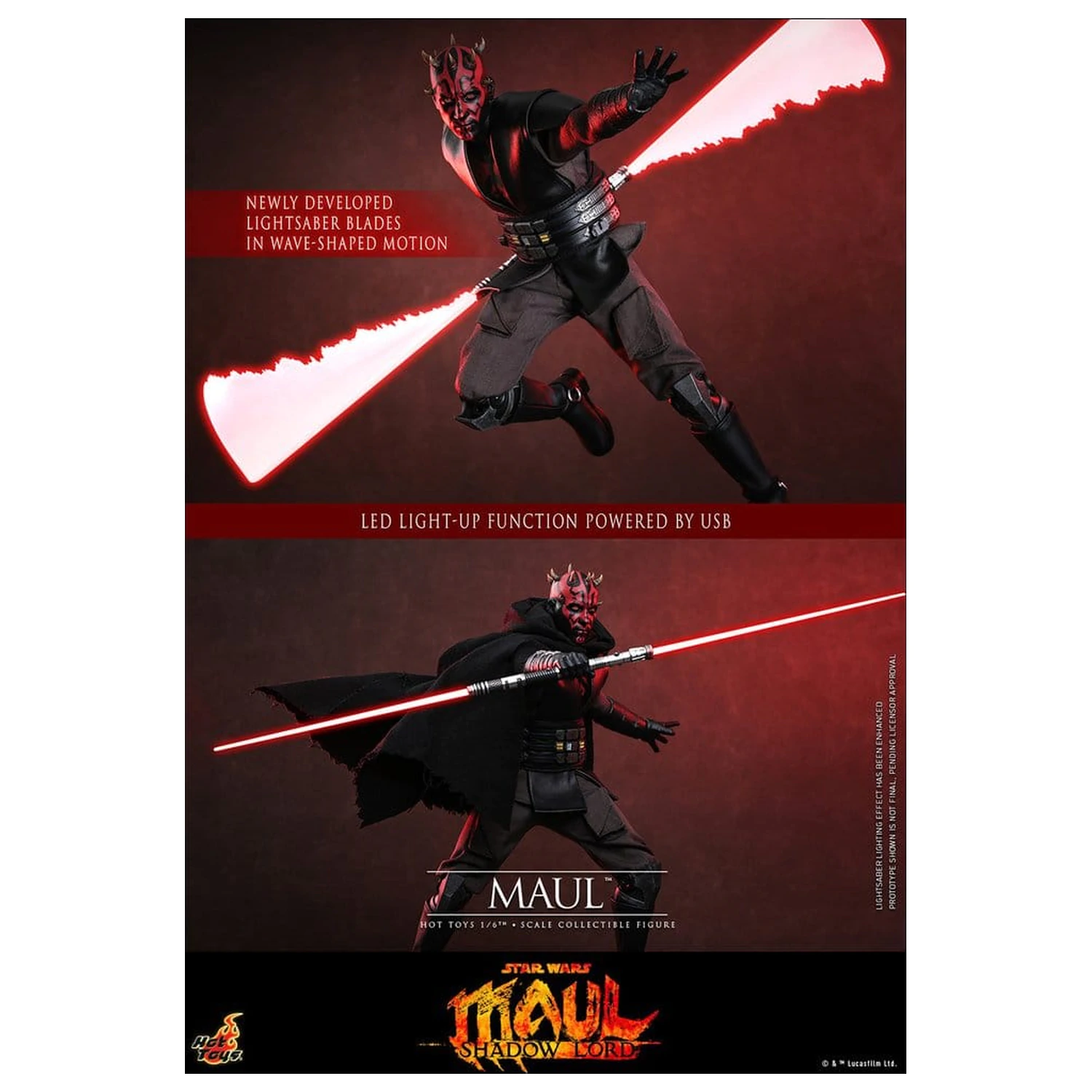 Star Wars: Maul - Shadow Lord Television Masterpiece akční figurka 1/6 Maul 29 cm fotografii produktu