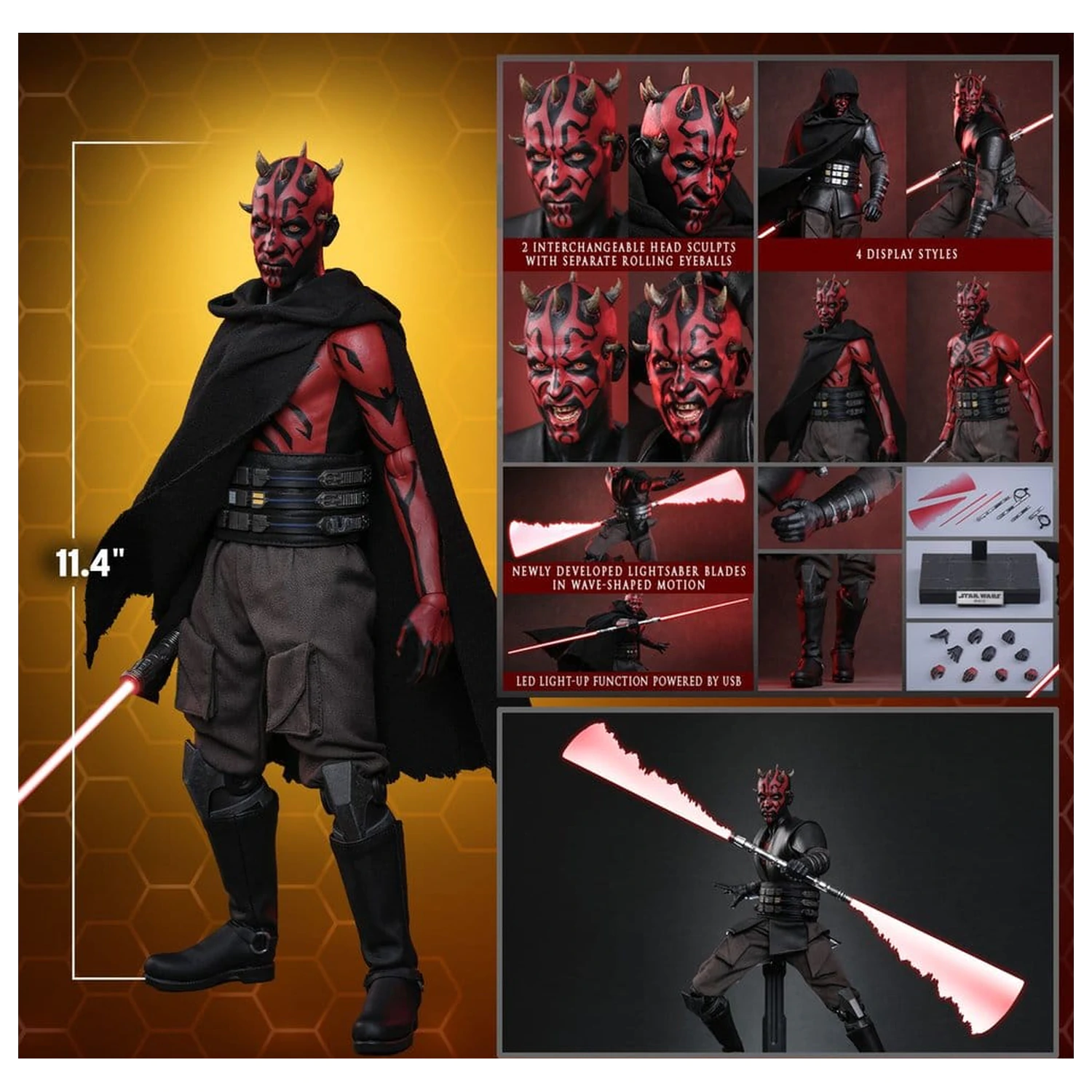 Star Wars: Maul - Shadow Lord Television Masterpiece akční figurka 1/6 Maul 29 cm fotografii produktu