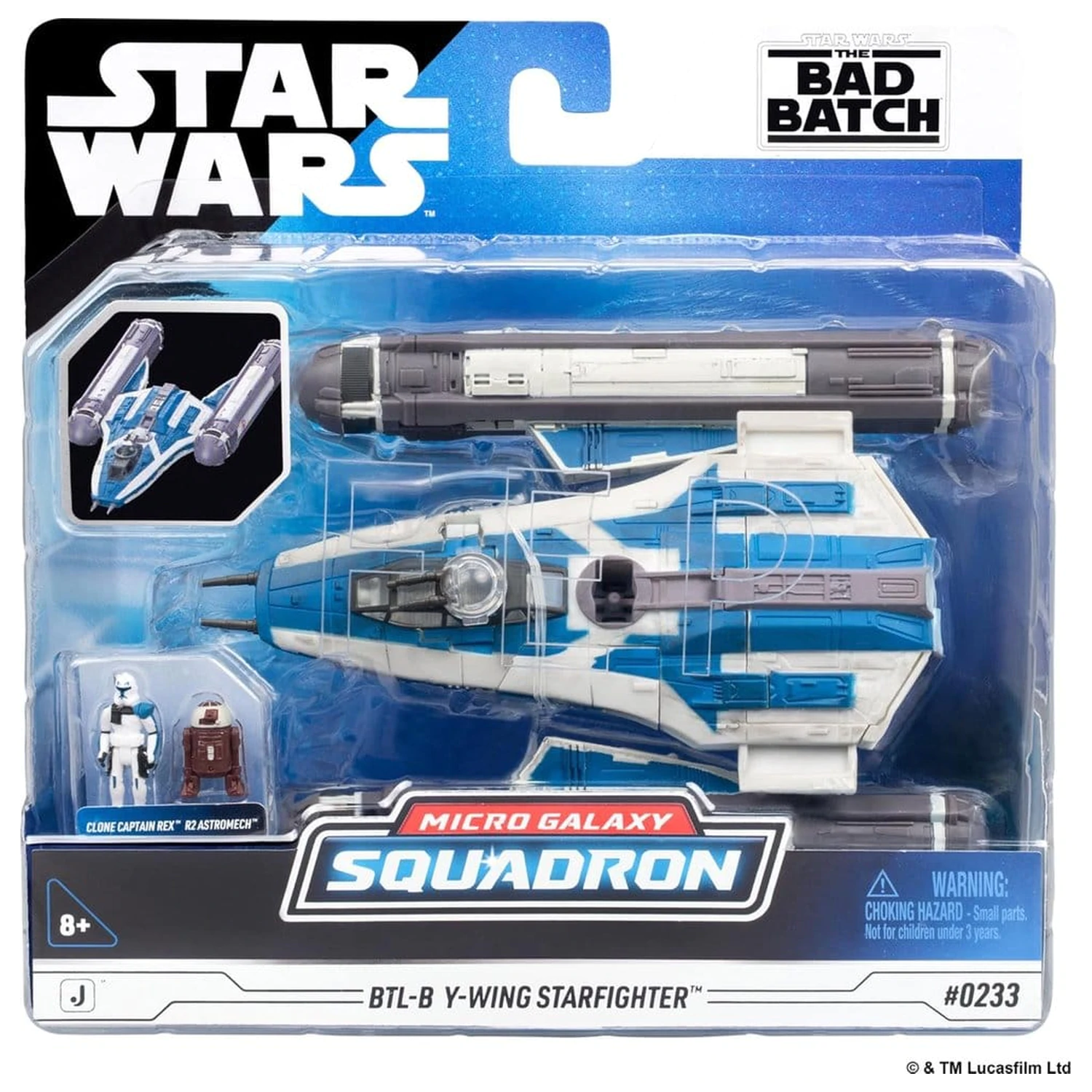Star Wars Střední Vozidlo BTL-B Y-wing Starfighter s Clone Captain Rex 13 cm fotografii produktu