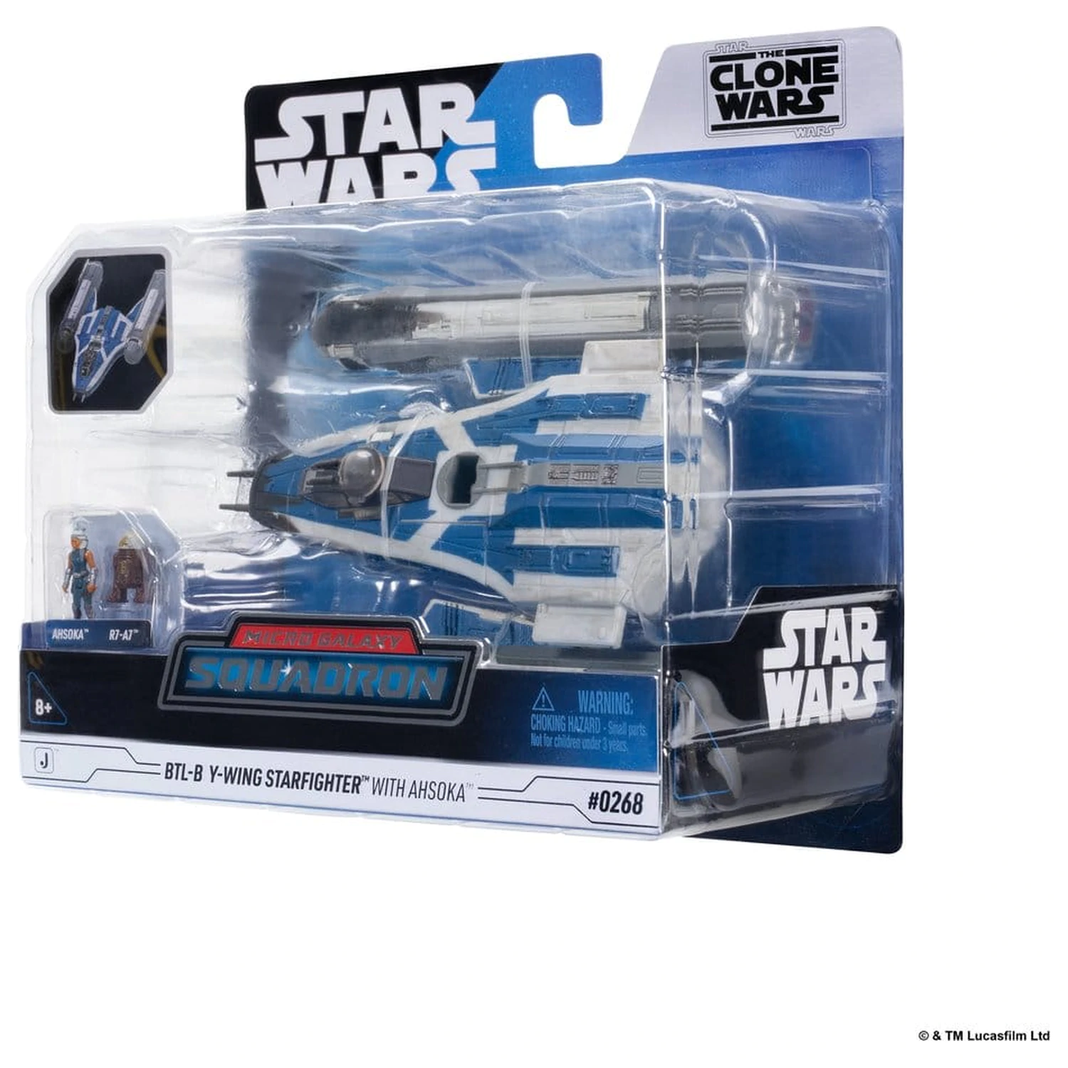 Star Wars Střední Vozidlo a Figurka BTL-B Y-wing a Ahsoka a R7-A7 fotografii produktu