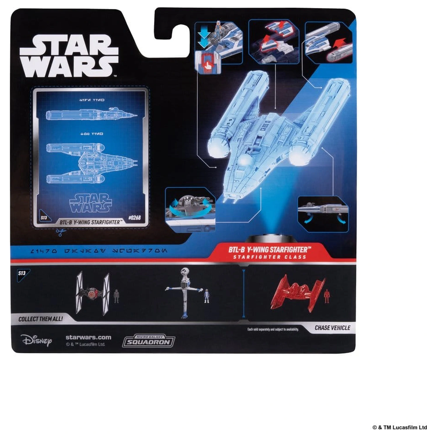 Star Wars Střední Vozidlo a Figurka BTL-B Y-wing a Ahsoka a R7-A7 fotografii produktu
