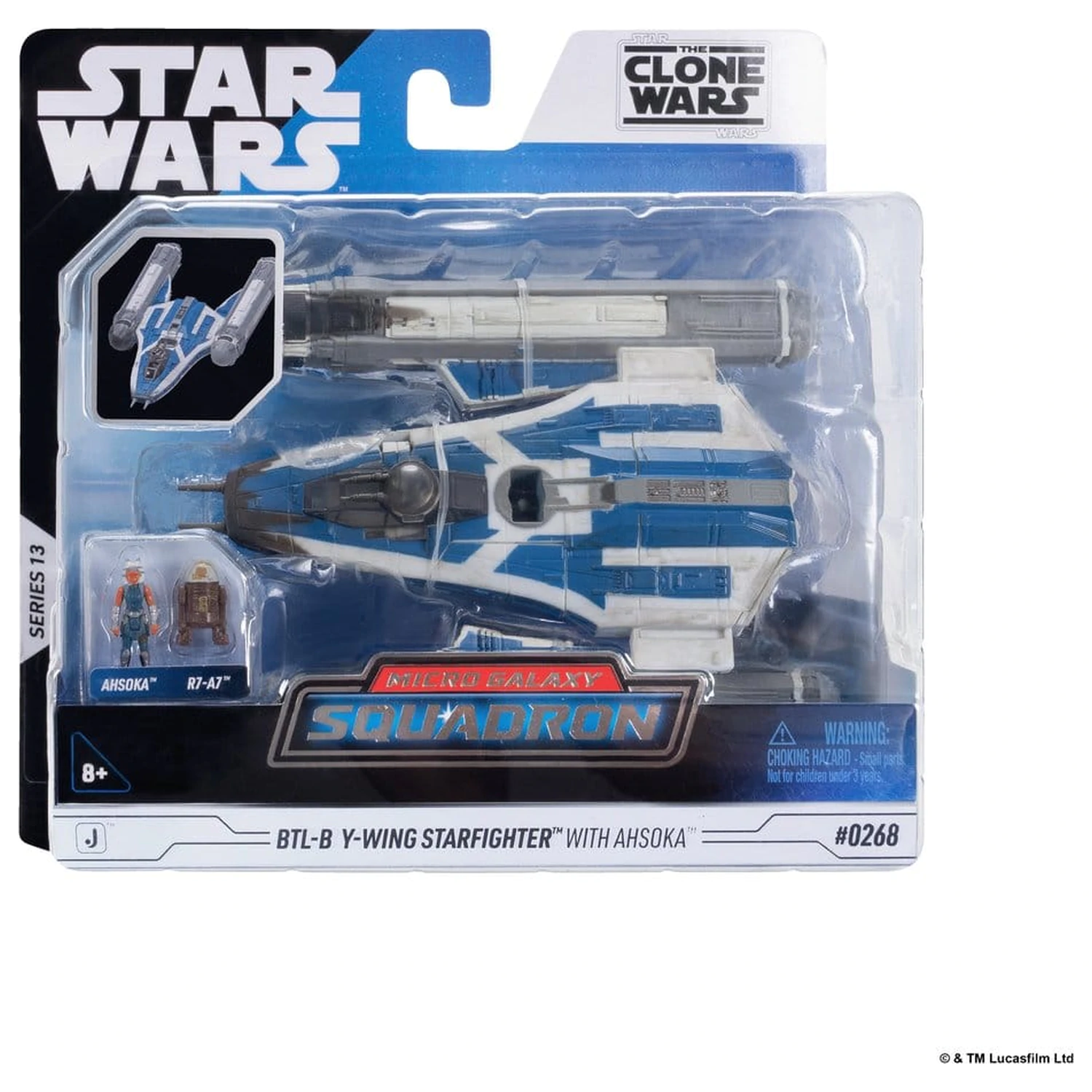 Star Wars Střední Vozidlo a Figurka BTL-B Y-wing a Ahsoka a R7-A7 fotografii produktu