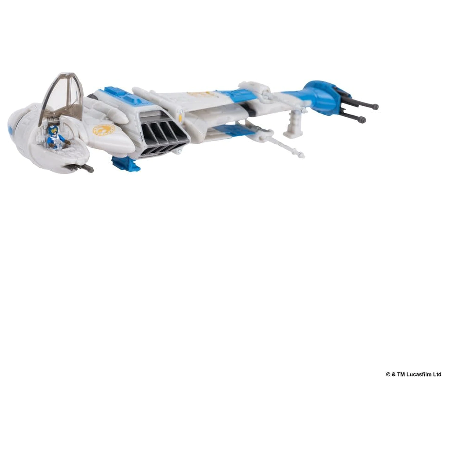 Star Wars střední vozidlo a figurka Nová republika B-wing a B-wing Pilot fotografii produktu