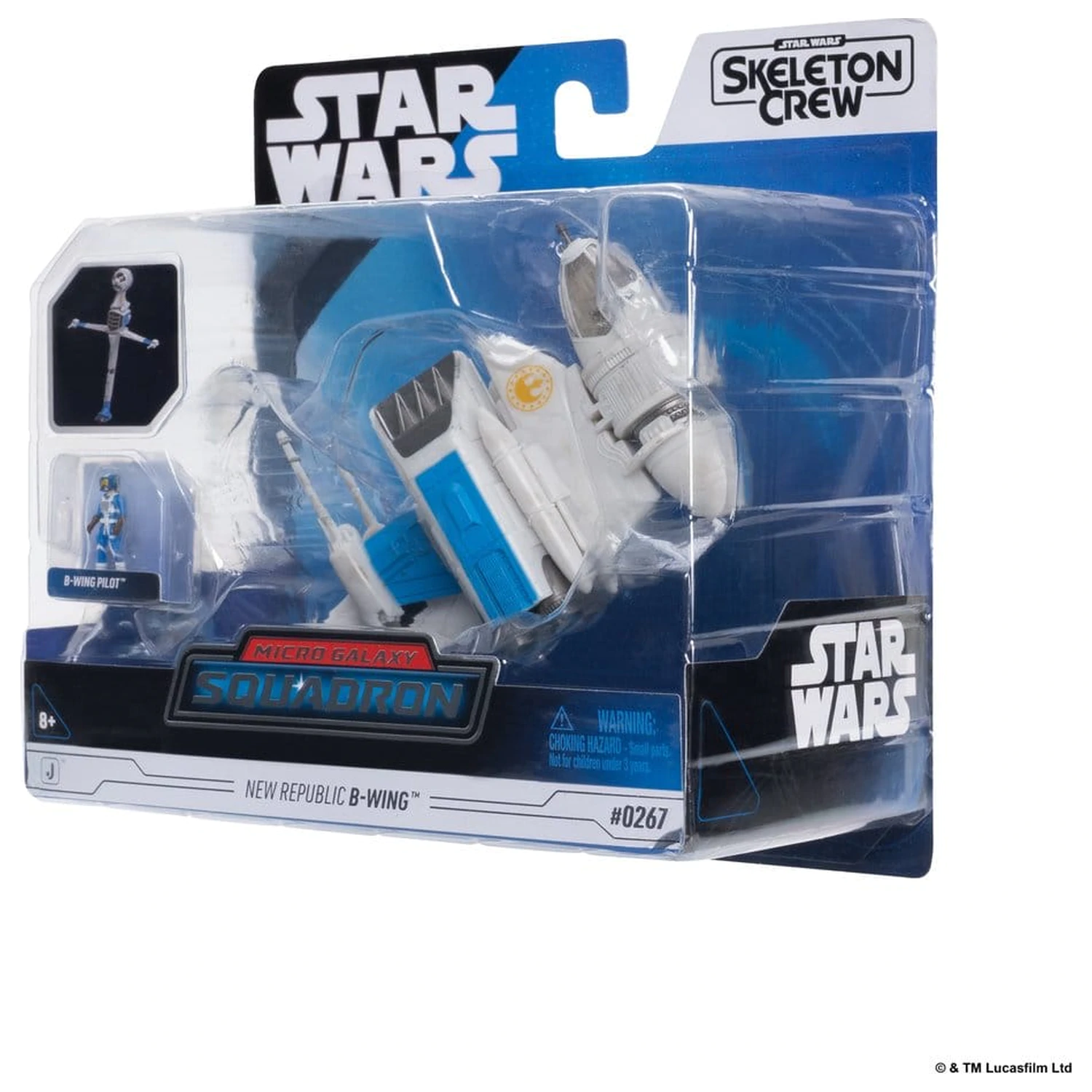 Star Wars střední vozidlo a figurka Nová republika B-wing a B-wing Pilot fotografii produktu