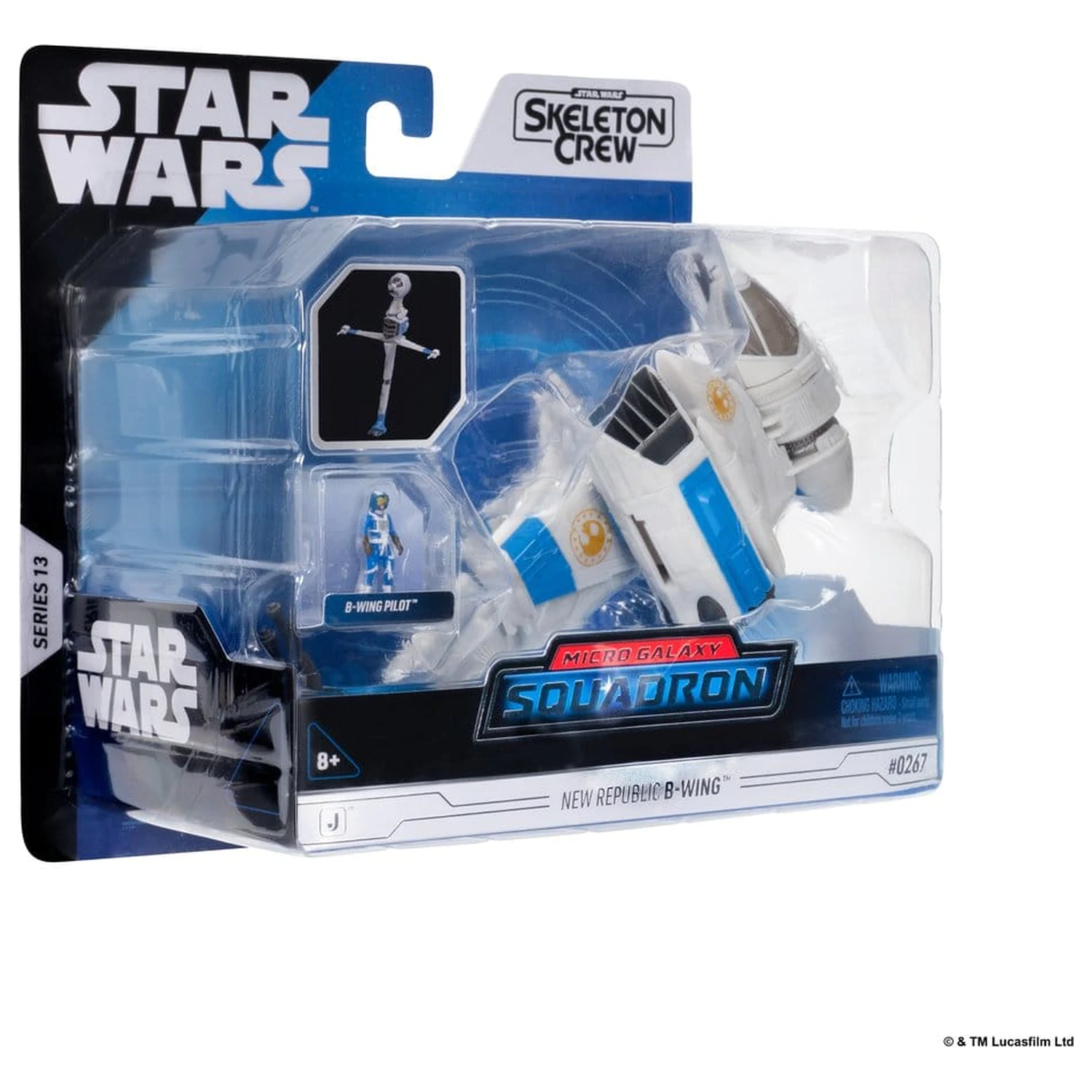 Star Wars střední vozidlo a figurka Nová republika B-wing a B-wing Pilot fotografii produktu
