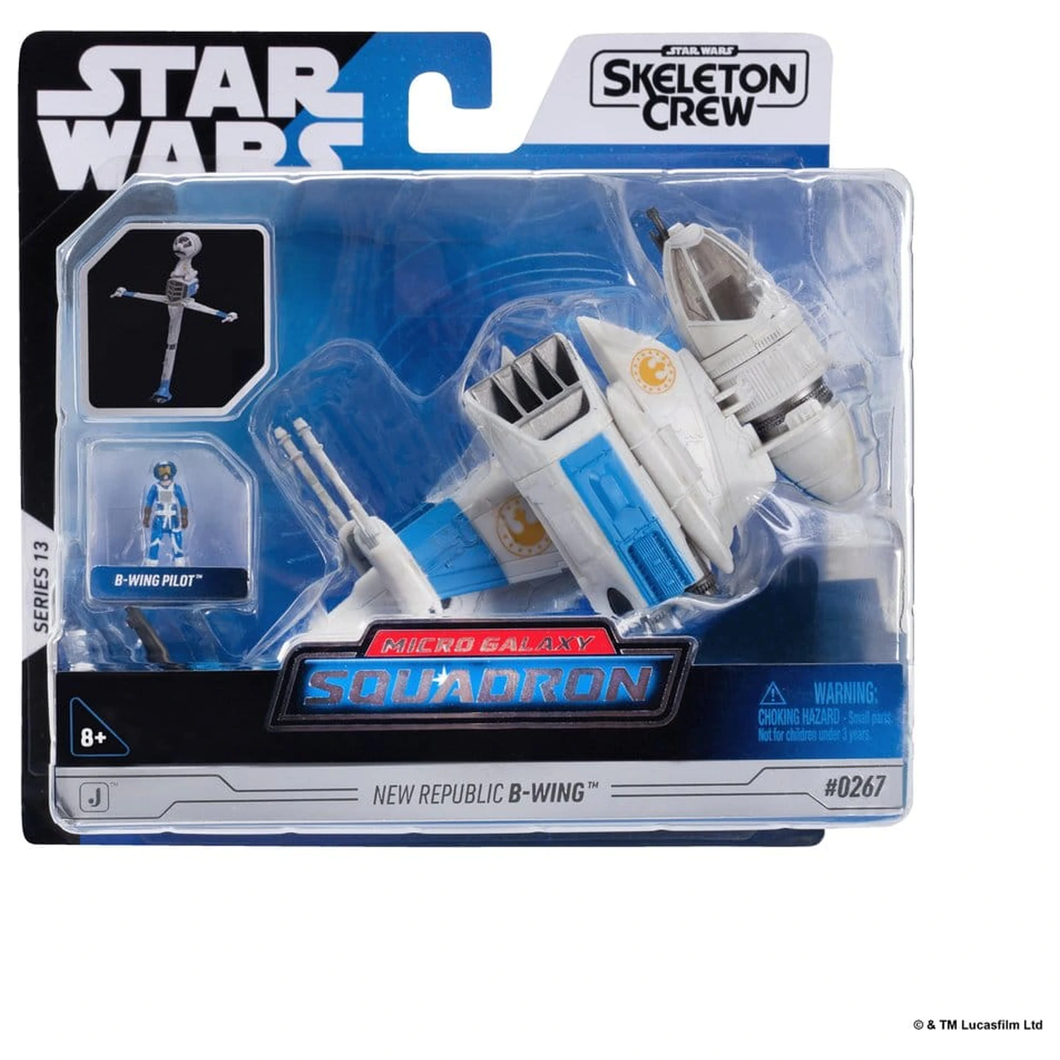Star Wars střední vozidlo a figurka Nová republika B-wing a B-wing Pilot fotografii produktu